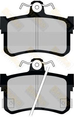 BRAKE ENGINEERING pa990 -  Комплект тормозных колодок, дисковый тормоз